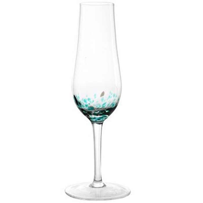 Jogo de Taças Champanhe Festa Vidro Verde Fracalanza 200ml - 2 Peças - Madel Home