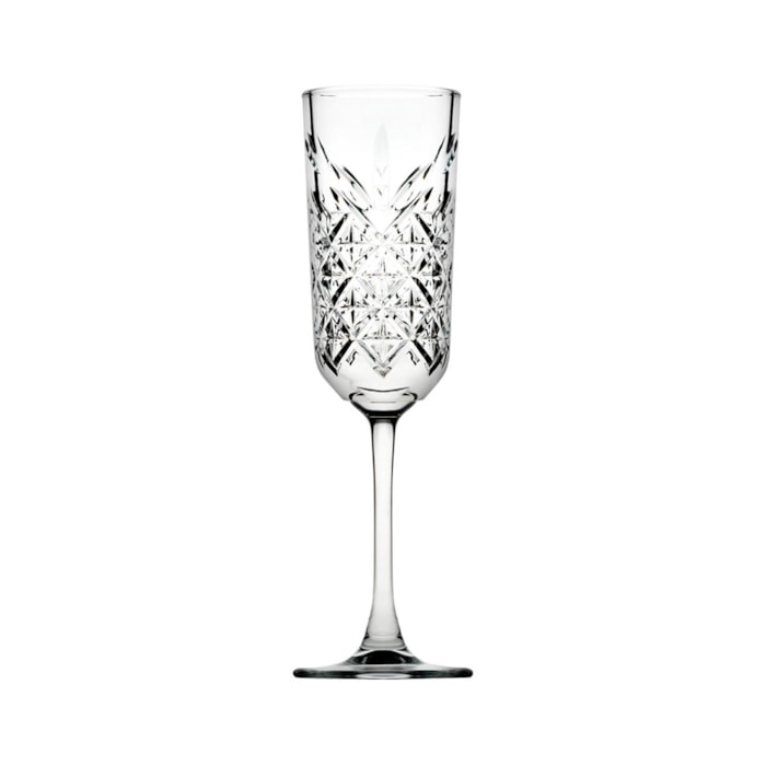 Jogo de Taças Champanhe Timeless em Vidro 175ml - 4 Peças - Madel Home