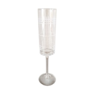Jogo de Taças de Champagne Filetes Transparentes 220mL - 6 Peças
