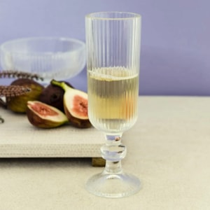 Jogo de Taças de Champagne Versalhes Gold 170ml - 6 Peças