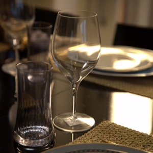 Jogo de Taças de Vinho em Cristal Transparente 670ml - 4 Peças 