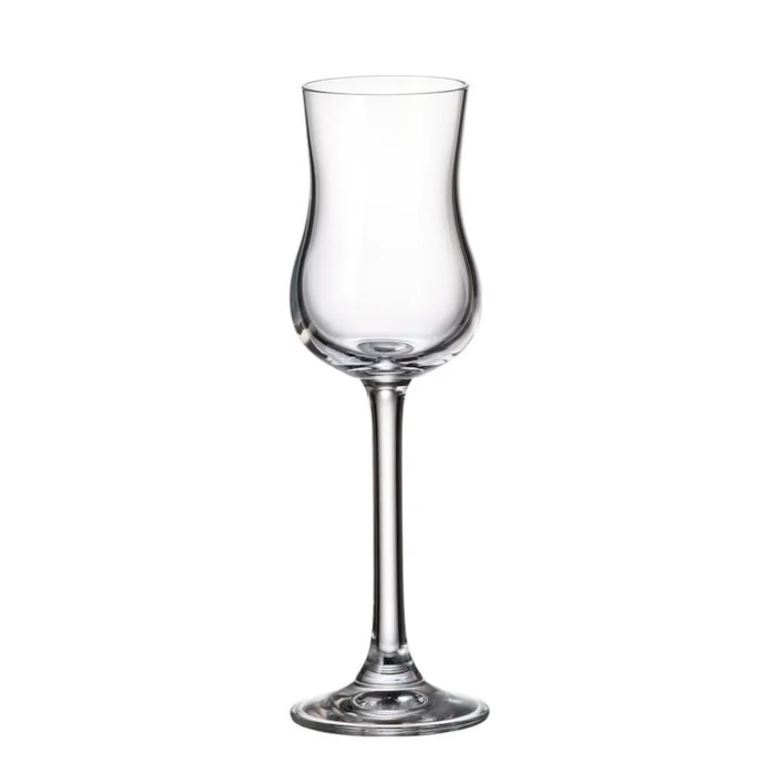 Jogo de Taças Grappa e Licor Cristal Ecológico 85ml - 2 Peças - Madel Home