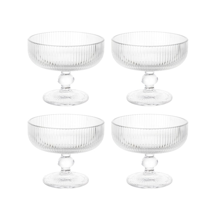 Jogo de Taças Sobremesa Versalhes 320ml - 4 Peças - Madel Home