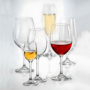 Jogo de Taças Vinho Branco Gastro Cristal Ecológico Cristais Bohemia 350ml  - 6 Peças