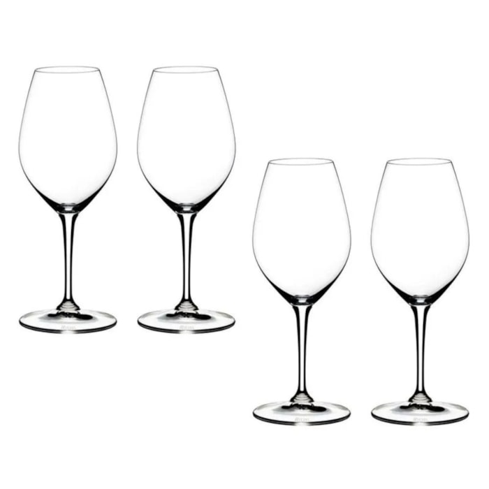 Jogo de Taças Vinho Branco Wine Friendly Riedel 440ml - 4 Peças - Madel Home