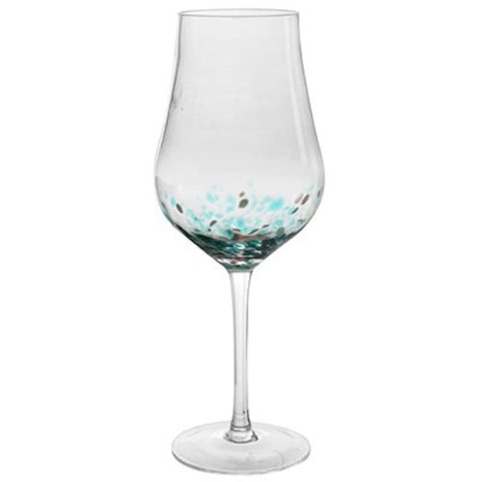 Jogo de Taças Vinho Festa Vidro Verde Fracalanza 510ml - 2 Peças - Madel Home