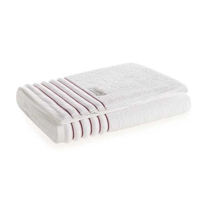 Jogo de Toalhas 5 Peças Palladio Algodão Branco/Legno Trussardi - Madel Home