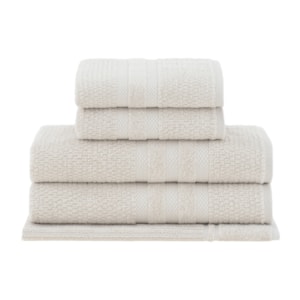 Jogo de Toalhas 5 Peças Vanilla Extra Soft 100% Algodão Bege Buddemeyer