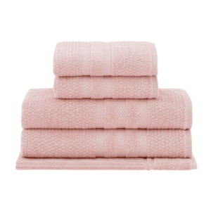 Jogo de Toalhas 5 Peças Vanilla Extra Soft 100% Algodão Rosa Velvet Buddemeyer