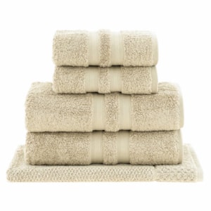 Jogo de Toalhas Gigantes 5 Peças 100% Algodão Egípcio Bege Buddemeyer