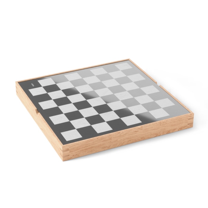 Jogo de Xadrez Decorativo em Zinco Natural Umbra - Madel Home