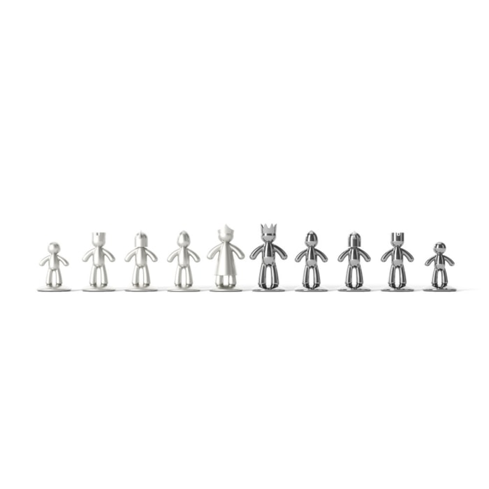 Jogo de Xadrez Decorativo em Zinco Natural Umbra - Madel Home