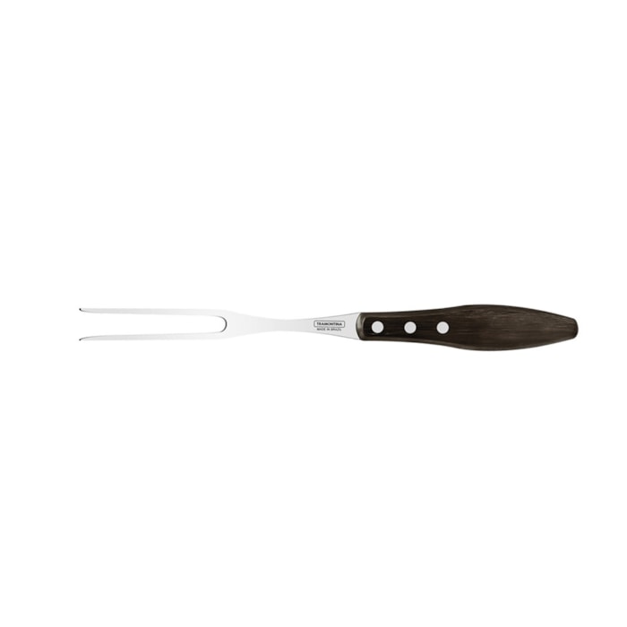 Jogo para Churrasco em Inox e Cabo de Madeira Polywood Castanho Tramontina - 3 Peças - Madel Home