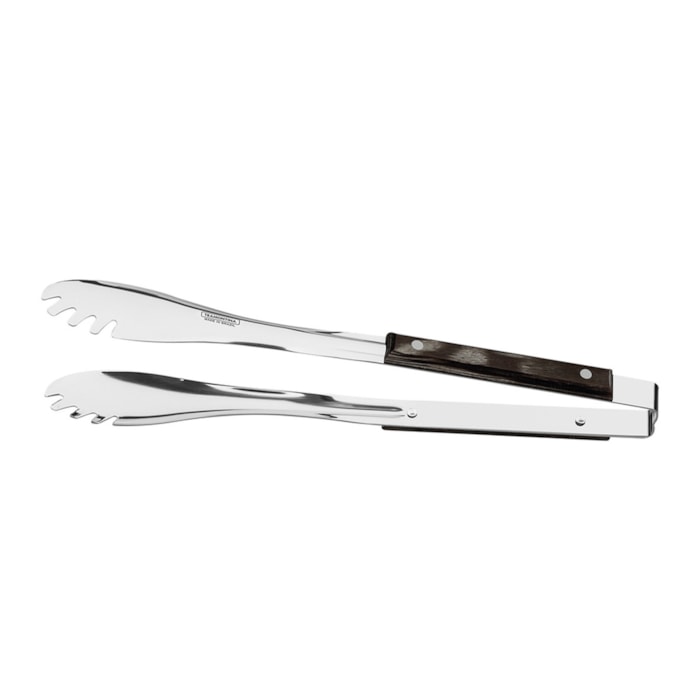 Jogo para Churrasco em Inox e Cabo de Madeira Polywood Castanho Tramontina - 3 Peças - Madel Home