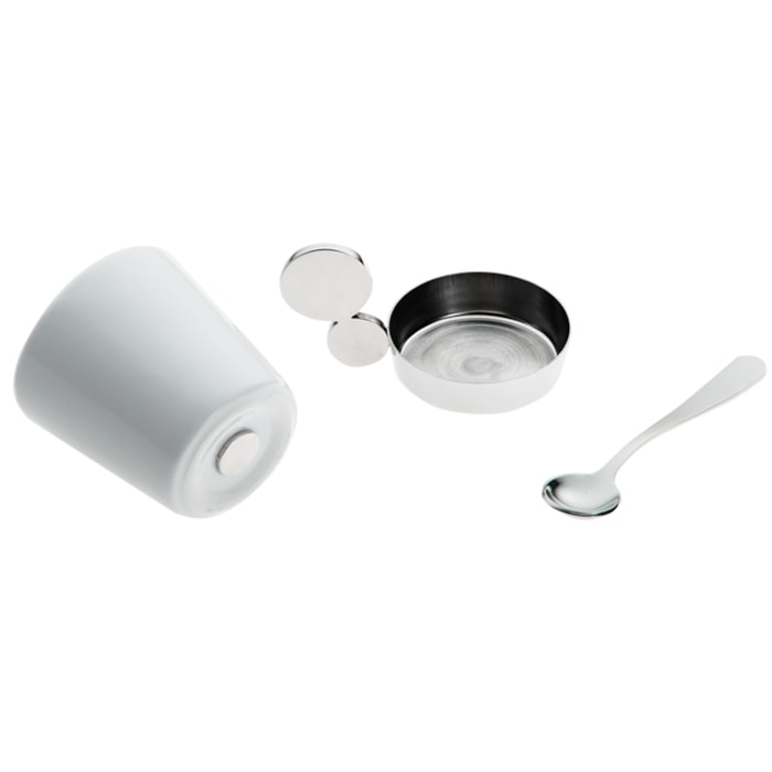 Jogo Riviera Xícaras Café Com Colheres Inox Riva - 6 Peças - Madel Home