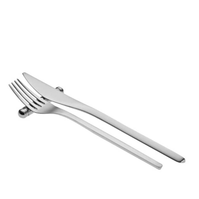 Jogo Udine com 6 Descansa Talheres 7x1x1cm Riva Aço Inox - Madel Home