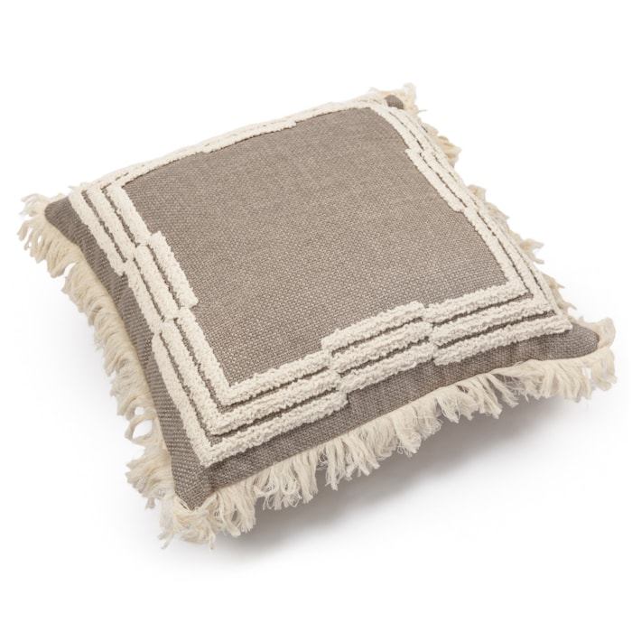Kit 2 Almofadas Boucle Bahari e Tulum Marrom - Madel Home