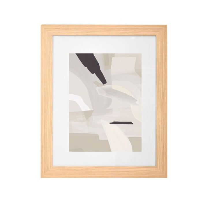 Kit 4 Quadros Decorativos Traços em Madeira com Vidro - Madel Home