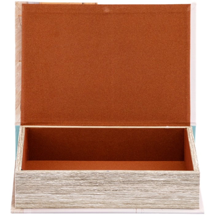 Kit Caixa Livro Decorativa Azul e Branco - 2 Peças - Madel Home