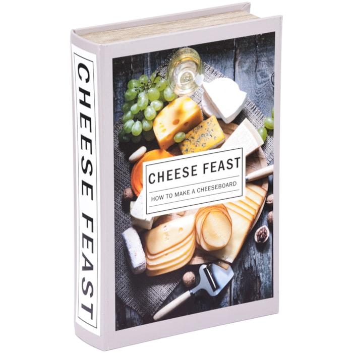 Kit Caixa Livro Decorativa Cheese Feast - 2 Peças - Madel Home