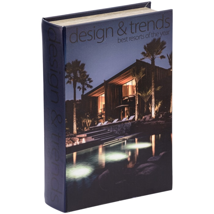 Kit Caixa Livro Decorativa Design e Trends - 2 Peças - Madel Home