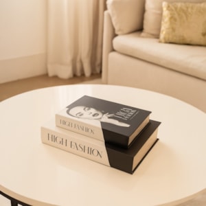 Kit Caixa Livro Decorativa High Fashion - 2 Peças