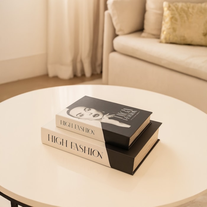 Kit Caixa Livro Decorativa High Fashion - 2 Peças - Madel Home
