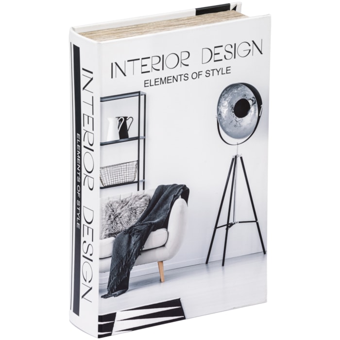 Kit Caixa Livro Decorativa Interior Design - 2 Peças - Madel Home