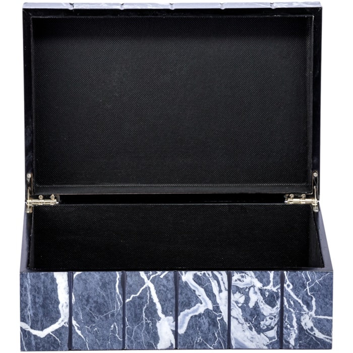 Kit Caixas Decorativas de Madeira Mármore - 2 Peças - Madel Home