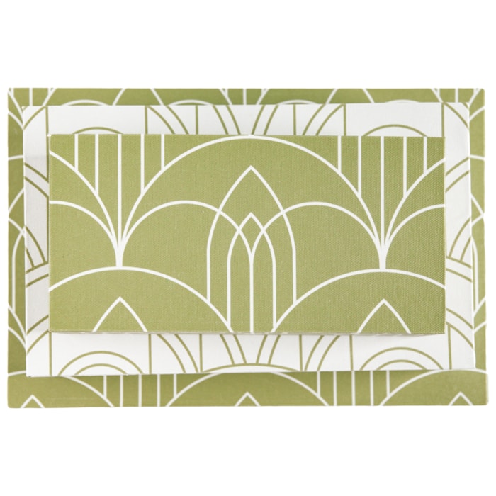 Kit Caixas Decorativas de Mdf Revestimento em Canvas Estampado - 3 Peças - Madel Home