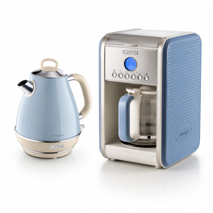 Kit Cantinho do Café Vintage Azul Ariete - 127V - Madel Home