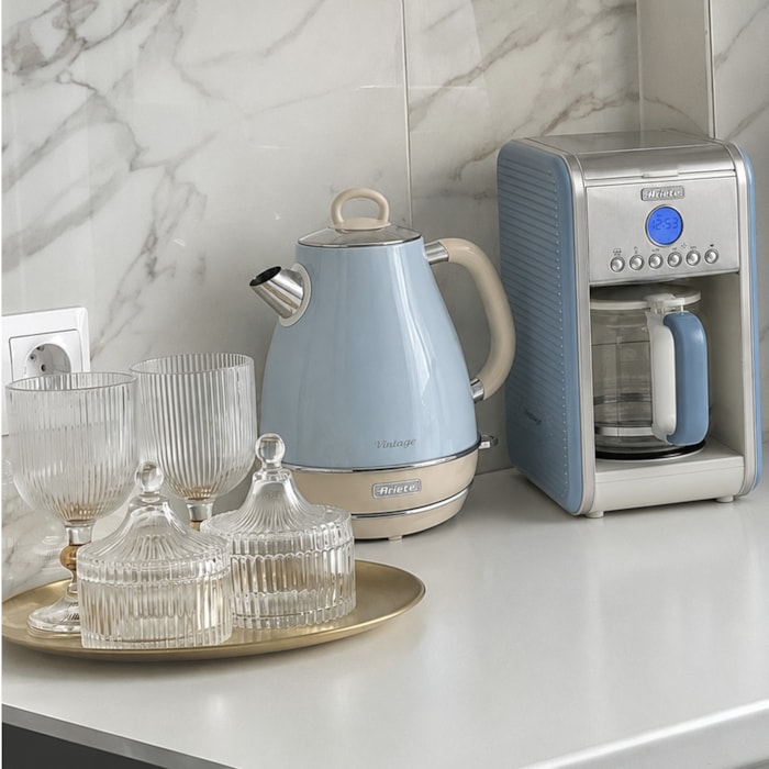 Kit Cantinho do Café Vintage Azul Ariete - 127V - Madel Home