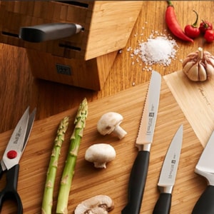 Kit Churrasco em Bambu e Inox Gourmet Zwilling - 7 Peças 