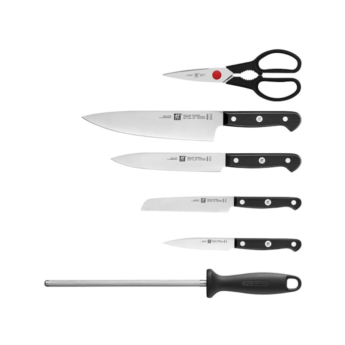 Kit Churrasco em Bambu e Inox Gourmet Zwilling - 7 Peças - Madel Home