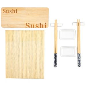 Kit Comida Japonesa em Cerâmica Branco 2 Pessoas - 8 Peças