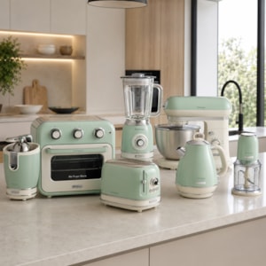Kit Cozinha Completa Vintage Verde Ariete - 127V