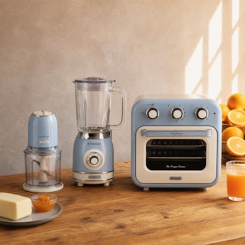 Kit Cozinha Funcional Vintage Azul Ariete - 127V