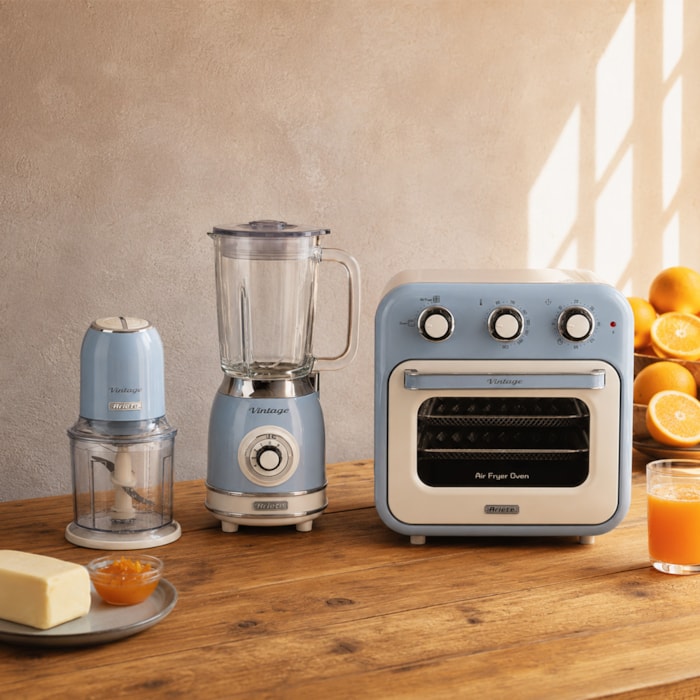 Kit Cozinha Funcional Vintage Azul Ariete - 127V - Madel Home