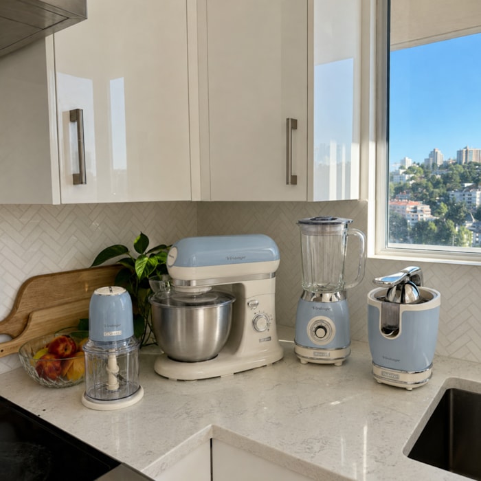 Kit Cozinha Versátil Vintage Azul Ariete - 127V - Madel Home