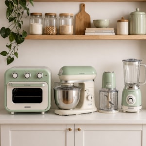 Kit Cozinha Versátil Vintage Verde Ariete - 127V