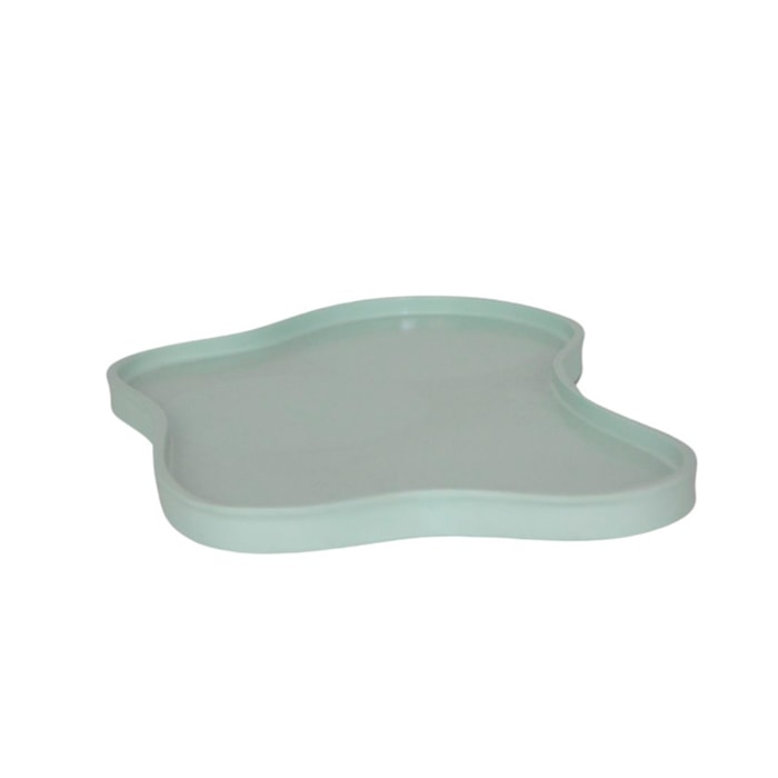 Kit de Higiene para Bebê Abstrato em Resina Verde Água - 4 Peças - Madel Home