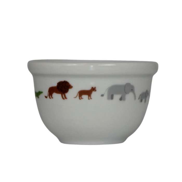 Kit de Higiene Porcelana e Tampa Madeira Selva - 3 Peças - Madel Home