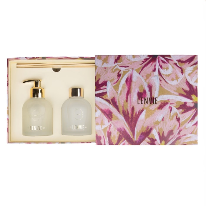 Kit Difusor de Perfume e Sabonete Líquido Magnólia Pacífica Lenvie 150ml - Madel Home