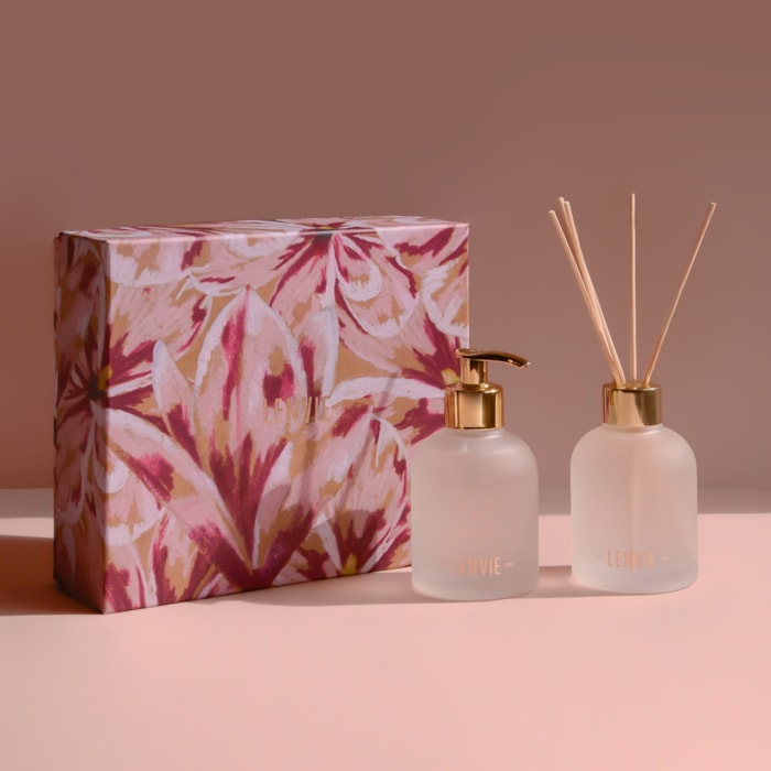 Kit Difusor de Perfume e Sabonete Líquido Magnólia Pacífica Lenvie 150ml - Madel Home