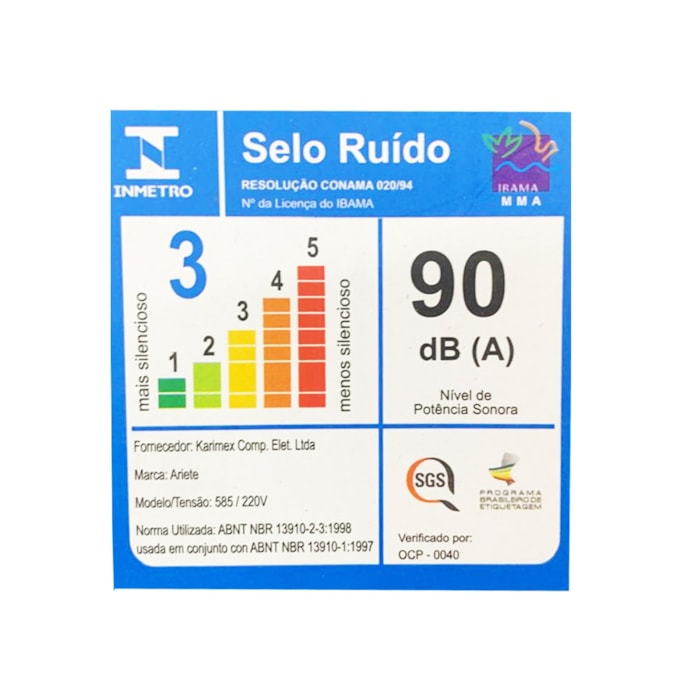 Liquidificador Moderna 1000W 1,5L 4 Lâminas Vermelho Ariete - 220V - Madel Home