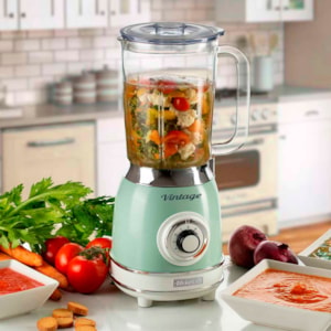 Liquidificador Vintage 1.5L 1000W 4 Lâminas Verde Ariete - 127V