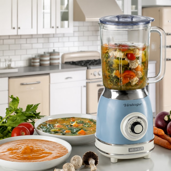 Liquidificador Vintage Azul 1,5L 1000W 4 Velocidades Ariete - 220V - Madel Home