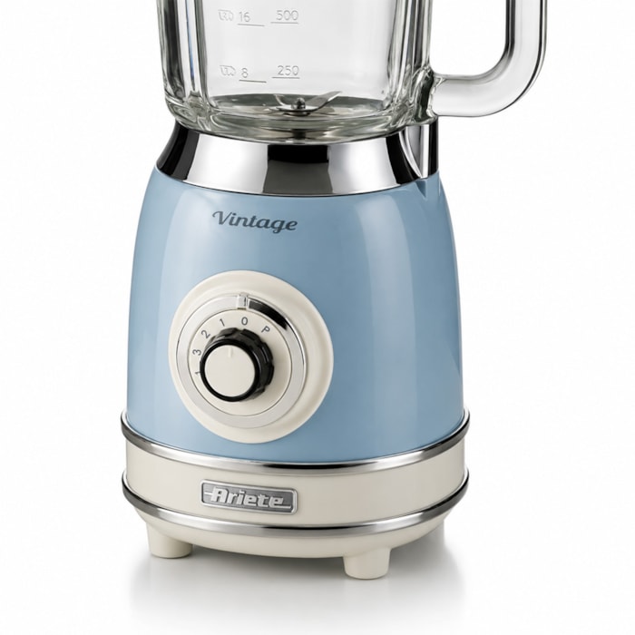 Liquidificador Vintage Azul 1,5L 1000W 4 Velocidades Ariete - 220V - Madel Home