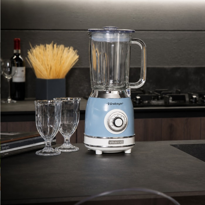 Liquidificador Vintage Azul 1,5L 1000W 4 Velocidades Ariete - 220V - Madel Home