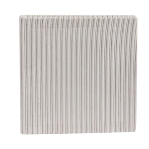 Livro Caixa Decorativa em Mdf com Listras em Veludo Off-White - 27cm